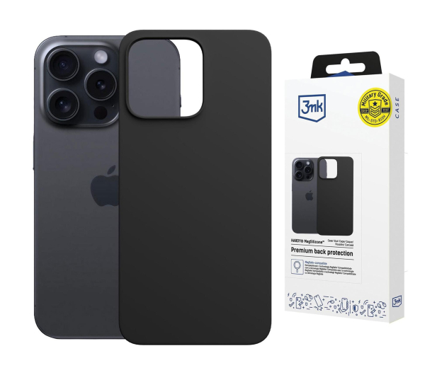 3mk Hardy MagSilicone Graphite do iPhone 16 Pro - 1344446 - zdjęcie